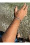 Men's Silver Color Stainless Steel Figaro Chain Model Bracelet - 2