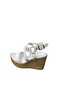 Women's Wedge Heeled Platform Cork Sole Summer Shoes Sandals - 4