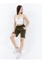 Women's Parachute Fabric Quick Dry Thin (Woven) Sports Bermuda Shorts with Hidden Zipper Pocket - 2