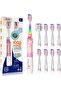 SEAGO Kids Electric Toothbrush with 2 Mins Brushing Timer and 8 Replacement Bursh Heads, Rainbow LED