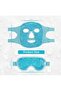 Cooling Ice Face & Eye Mask Set – Reusable Hot & Cold Gel Pack for Puffy Eyes, Dark Circ - 7