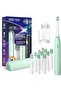 Electric Toothbrush with 10 Brush Heads, Travel Case and Holder, Smart Timer for Adults, SG-23 - 2