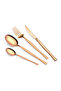 86-Piece Rose Gold Sandblast Cutlery Set – Premium 18/10 SS, Elegant & Durable Flatware