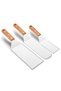 Set 3 x Spatula pentru Gratar, OPTIM SOLUTION, 3 Forme din Metal Durabil
