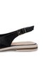 Women's Genuine Leather Black/Cream Ballerina Shoes - 4