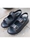 25470010Y Women's Genuine Leather Adjustable Double Strap Anatomical Comfort Sole Daily Sandals - 2