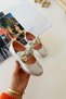 My Little Girl's Elastic Girls' Orthopedic Ballerinas with Bow Bear Detail - Silver - 4