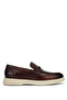 Men's Genuine Leather Dark Tan Loafer Shoes