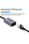 High-speed USB-C to RJ45 Gigabit Ethernet adapter comes in a compact aluminum alloy design.