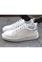 25150011Y Women's Genuine Leather White Sneaker Shoes
