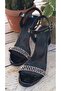 K152014 Women's Single Strap Stone Evening Dress Shoes - 3
