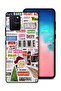 غطاء حماية لهاتف Samsung Galaxy S10 Lite مع ملصقات أصلية