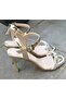 K152014 Women's Single Strap Stone Evening Dress Shoes - 5