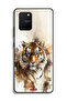 غطاء حماية لهاتف Samsung Galaxy S10 Lite بتصميم فن تجريدي من جلد الفهد - 2