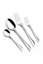 48-piece Shiny Silver Cutlery Set with Stand
