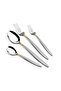48-piece Gold Silver Cutlery Stand with Stand - 6