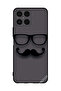 غطاء حماية لهاتف Honor X8 Glass & Mustache