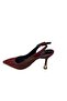 Women's Open Back Metal Heel Stiletto - 5