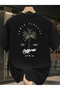 Unisex California Santa Barbara Printed Oversize Crew Neck T-Shirt