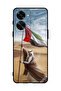 غطاء حماية لهاتف OnePlus NORD 2T، علم الإمارات العربية المتحدة مزروع بشعار زايد