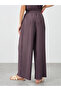 Elasticated Waistband Wide Leg Plisse Trousers - 4