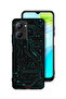 Realme C33 Protective Case Cover Digital Art Circuits Minimalism Multiple Display