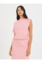 Solid One Short Sleeve Asymmetric Neck Maxi Dress - 3