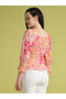 Floral Printed Sweetheart Neck Top - 3