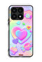 غطاء حماية لهاتف Honor X8a برسومات قلوب البوب