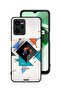 غطاء حماية لهاتف Realme C35 بأشكال مربعة ومثلثة ونمط تجريدي