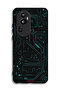غطاء حماية لهاتف Oppo Reno10 Pro Plus - دوائر فنية رقمية - شاشة متعددة