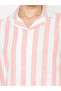 Striped Short Sleeve Cotton Shirt and Shorts Set - 5