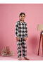 Checked Pure Cotton Shirt and Pyjama Set