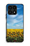 غطاء حماية لهاتف Honor X8a بتصميم عباد الشمس تحت السماء
