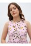 Women All-Over Floral Print Sleeveless Tiered Maxi Dress - 4