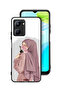 Realme C33 Protective Case Cover Holding Roses Girl Art