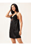 Solid Lace Insert Padded Satin Babydoll - 2