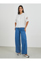 Solid Round Neck Buttoned Top - 2