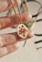 Stainless Steel Pink Ribbon Locket Necklace - 6