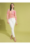 Floral Printed Sweetheart Neck Top - 5