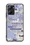 Realme C33 Protective Case Cover Newspaper Pieces - 2