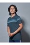 Color Block Short Sleeves Round Neck T-Shirt - 2