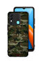 Tecno Spark 8 Protective Case Cover Camouflage Wooden Pattern
