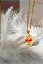 Stainless Steel Pink Ribbon Locket Necklace - 4