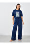 Graphic Print Round Neck T-Shirt and Pyjama Set - 4