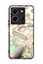 غطاء حماية لهاتف Infinix Note 30 بتصميم نظارات على الكتب