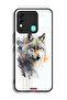 Tecno Spark 8 Protective Case Cover Wolf Abstract Art - 2