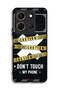 Infinix Note 30 Protective Case Cover Caution Never Touch My Phone