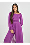 Balloon Sleeve Square Neck Skirt Layer Detail Jumpsuit - 2