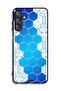 Samsung Galaxy M15 5G Protective Case Cover Honeycomb Hexagon Icon Networks